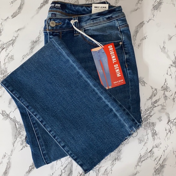 Wax Jean | Jeans | Straight Leg Raw Hem 